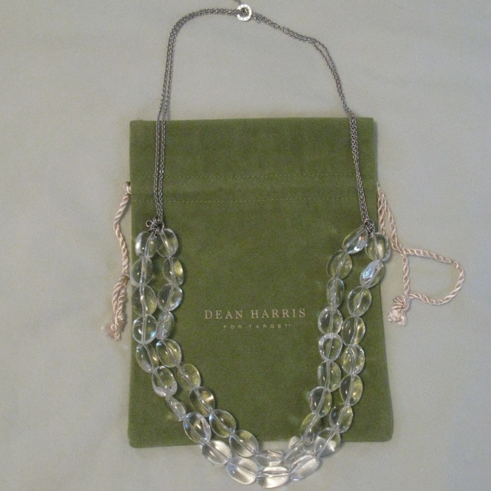Dean Harris Quartz Crystal & Silver 'Pools of Light' Double Strand Necklace